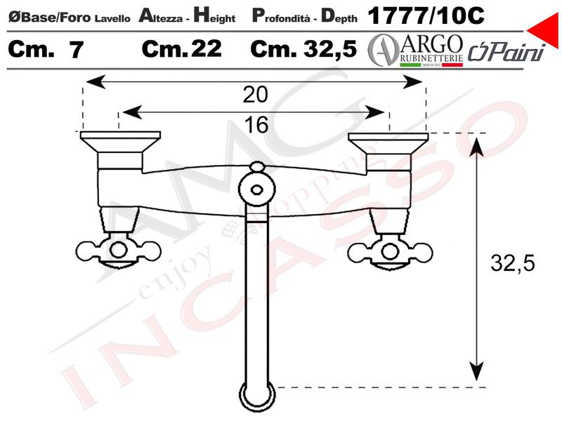 Scheda Tecnica Altezza Rubinetto A Parete Lavabo.Rubinetto Gruppo Parete Argo Paini 1777 10c Viterbo Ottone Antico Amg Incasso Elettrodomestici Da Incasso