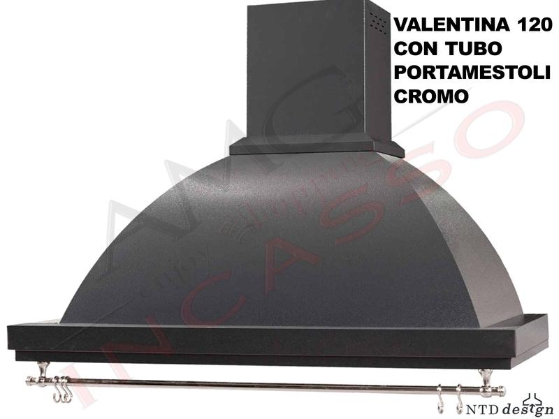 Cappa Rustica Cucina Valentina cm.120 Antracite da 400 m³/h Classe D