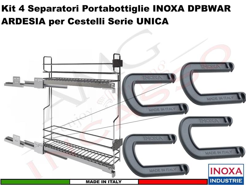 Separatore Portabottiglie Grigio per Cestelli Gold - Cromatica 1104-3104-1124-1114-1106W