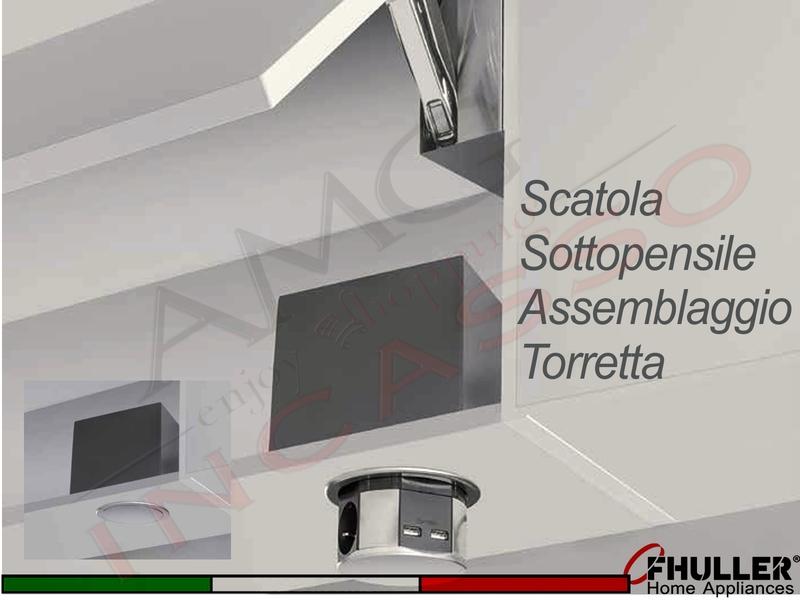 Scatola Sottopensile Assemblaggio Torretta Compatta 08630011 H 12 Grigio