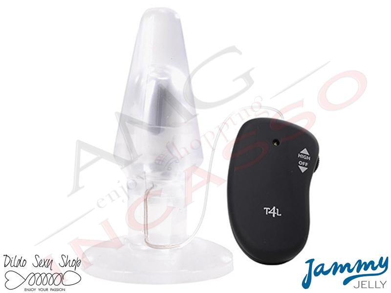 Plug Vibrante Jammy Jelly Anal Point cm.15XØ5 Trasparente