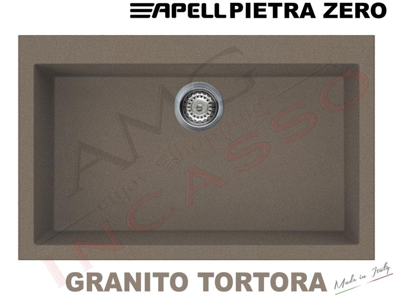 Lavello Cucina 75 Cm.Lavello Cucina 1 Vasca Vascone Pietra Zero Fragranite Cm 79x50 Titan Amg Incasso Elettrodomestici Da Incasso